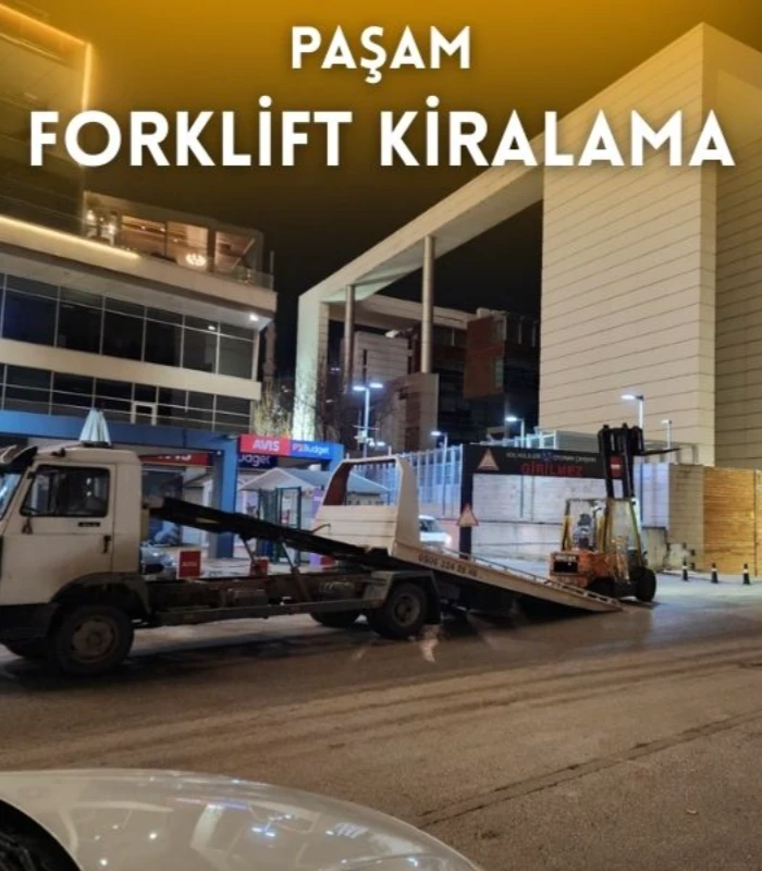 Emek kiralık forklift hizmeti veren Paşam Forklift Kiralama sahada çalışma