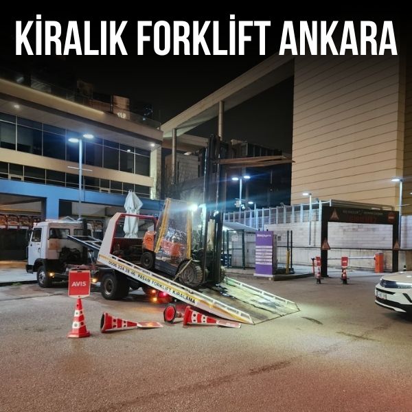 Emek bölgesinde günlük forklift kiralama hizmeti sunan forklift aracı